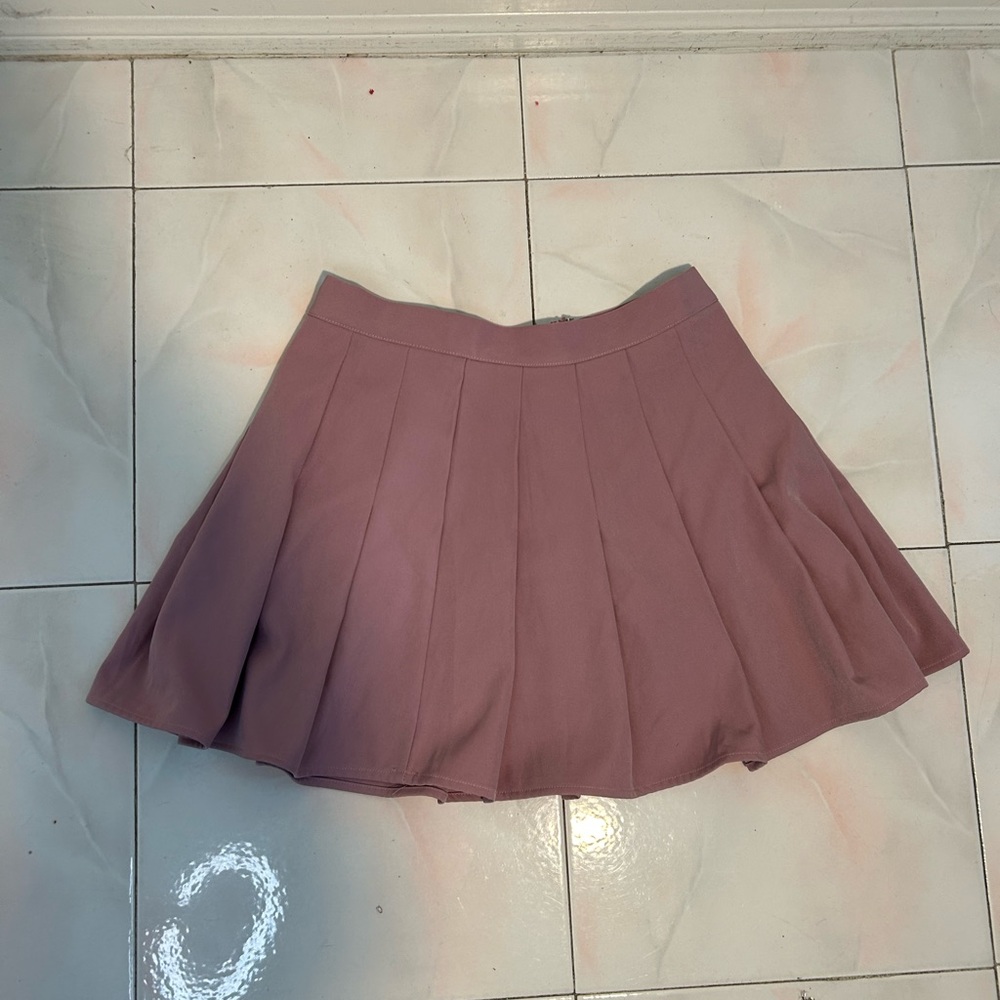 Be Better mauve colored pleaded skirt